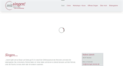 Desktop Screenshot of mitsingen-bremen.de