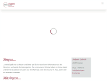 Tablet Screenshot of mitsingen-bremen.de